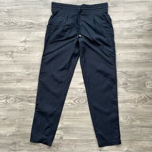 CLUB MONACO • Navy Blue Silky Drawstring Trouser Pants